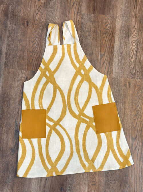 Mustard Yellow Crossover Apron